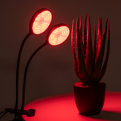 GLOBOSTAR® GROWME 79650 Φωτιστικό Ανάπτυξης Φυτών με Ενσωματωμένο Χειριστήριο LED 10W 300lm 120° DC 5V με USB 2.0 IP20 Πολύχρωμο Πλήρους Φάσματος Κόκκινο 660nm & Μπλε 450nm & UVIR 730nm Dimmable - Sanan SMD Chip - Μαύρο - Μ10 x Π30 x Υ36cm - 2 Χρόνια Εγγύηση