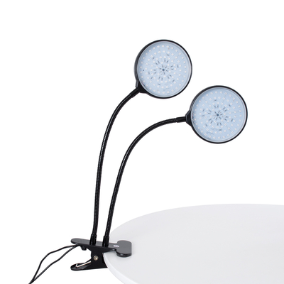 GLOBOSTAR® GROWME 79650 Φωτιστικό Ανάπτυξης Φυτών με Ενσωματωμένο Χειριστήριο LED 10W 300lm 120° DC 5V με USB 2.0 IP20 Πολύχρωμο Πλήρους Φάσματος Κόκκινο 660nm & Μπλε 450nm & UVIR 730nm Dimmable - Sanan SMD Chip - Μαύρο - Μ10 x Π30 x Υ36cm - 2 Χρόνια Εγγύηση