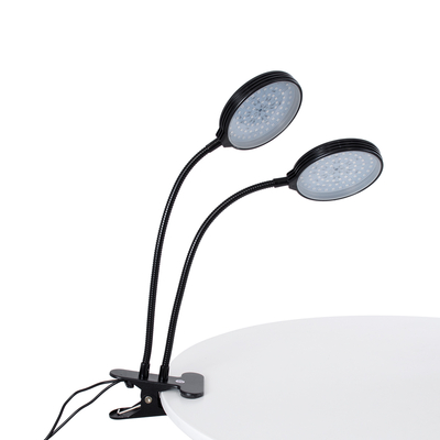 GLOBOSTAR® GROWME 79650 Φωτιστικό Ανάπτυξης Φυτών με Ενσωματωμένο Χειριστήριο LED 10W 300lm 120° DC 5V με USB 2.0 IP20 Πολύχρωμο Πλήρους Φάσματος Κόκκινο 660nm & Μπλε 450nm & UVIR 730nm Dimmable - Sanan SMD Chip - Μαύρο - Μ10 x Π30 x Υ36cm - 2 Χρόνια Εγγύηση