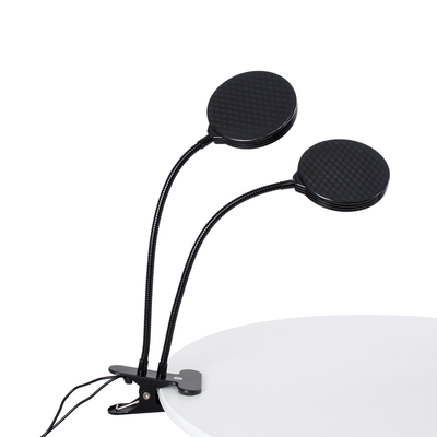 GLOBOSTAR® GROWME 79650 Φωτιστικό Ανάπτυξης Φυτών με Ενσωματωμένο Χειριστήριο LED 10W 300lm 120° DC 5V με USB 2.0 IP20 Πολύχρωμο Πλήρους Φάσματος Κόκκινο 660nm & Μπλε 450nm & UVIR 730nm Dimmable - Sanan SMD Chip - Μαύρο - Μ10 x Π30 x Υ36cm - 2 Χρόνια Εγγύηση