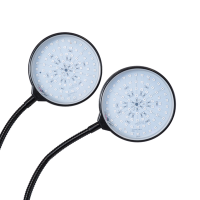 GLOBOSTAR® GROWME 79650 Φωτιστικό Ανάπτυξης Φυτών με Ενσωματωμένο Χειριστήριο LED 10W 300lm 120° DC 5V με USB 2.0 IP20 Πολύχρωμο Πλήρους Φάσματος Κόκκινο 660nm & Μπλε 450nm & UVIR 730nm Dimmable - Sanan SMD Chip - Μαύρο - Μ10 x Π30 x Υ36cm - 2 Χρόνια Εγγύηση