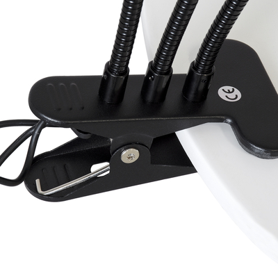 GloboStar® 79652 Grow Light Full Spectrum LED Φωτιστικό Ανάπτυξης Φυτών Γλάστρας με 3 Κινούμενες Κεφαλές & Βάση Clip SMD 2835 15W 160° DC 5V IP20 με Dimmer & Timer Εσωτερικού Χώρου για Κάλυψη Επιφάνειας 1m x 1m Πλήρους Φάσματος Φωτισμού