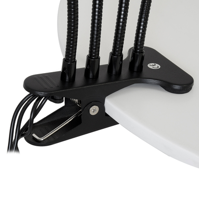 GloboStar® 79654 Grow Light Full Spectrum LED Φωτιστικό Ανάπτυξης Φυτών Γλάστρας με 4 Κινούμενες Κεφαλές & Βάση Clip SMD 2835 20W 160° DC 5V IP20 με Dimmer & Timer Εσωτερικού Χώρου για Κάλυψη Επιφάνειας 1m x 1m Πλήρους Φάσματος Φωτισμού