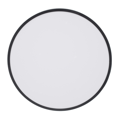 GLOBOSTAR® BURTON 61200-S Μοντέρνο Φωτιστικό Οροφής LED 67W 7370lm 120° AC 220-240V IP20 Ρυθμιζόμενο Λευκό CCT με Χειριστήριο από 2700K έως 6000K Dimmable - Lumileds SMD Chip - Μαύρο Ματ - Μ40 x Π40 x Υ8cm - 3 Χρόνια Εγγύηση