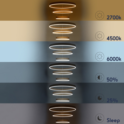 kelvo® VENOM 61190-DECO Μοντέρνο Κρεμαστό Φωτιστικό Οροφής LED 120W 14158lm 120° AC 220-240V IP20 Ρυθμιζόμενο Λευκό CCT με Χειριστήριο από 2700K έως 6000K Dimmable - Lumileds SMD Chip - Χρυσό Βούρτσας - Μ80 x Π80 x Υ60cm - 3 Χρόνια Εγγύηση