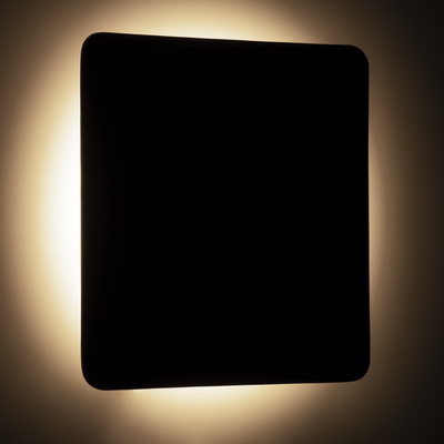 GLOBOSTAR® HELIO-S 60497 Μοντέρνο Φωτιστικό Τοίχου - Απλίκα LED 12W 1440lm 120° AC 220-240V Αδιάβροχο IP65 Φυσικό Λευκό 4500K - Lumileds SMD Chip & TÜV SÜD Driver - Μαύρο Ματ - Μ26 x Π5 x Υ26cm - 5 Χρόνια Εγγύηση