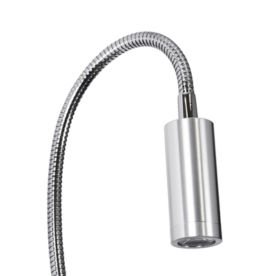 GLOBOSTAR® GOOSE 60884 Μοντέρνο Φωτιστικό Τοίχου - Απλίκα Ξενοδοχείου Reading Light με Φορτιστή USB 3A LED 6W 600lm 36° & 360° AC 220-240V IP20 Φυσικό Λευκό 4500K - CREE XPE & Lumileds SMD Chip & TÜV SÜD Driver - Νίκελ Βούρτσας - Μ15.5 x Π15 x Υ30.5cm - 3 Χρόνια Εγγύηση