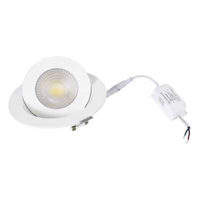 GLOBOSTAR® LEXIS JOINT 60988 Χωνευτό Κινούμενο Downlight Σποτ LED 12W 1200lm 45° AC 220-240V Αδιάβροχο IP44 Φυσικό Λευκό 4500K - Bridgelux SMD Chip & TÜV SÜD Driver - Λευκό Ματ - Μ15.8 x Π15.8 x Υ13cm / Q13cm - 5 Χρόνια Εγγύηση