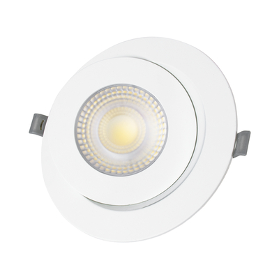 GLOBOSTAR® LEXIS JOINT 60988 Χωνευτό Κινούμενο Downlight Σποτ LED 12W 1200lm 45° AC 220-240V Αδιάβροχο IP44 Φυσικό Λευκό 4500K - Bridgelux SMD Chip & TÜV SÜD Driver - Λευκό Ματ - Μ15.8 x Π15.8 x Υ13cm / Q13cm - 5 Χρόνια Εγγύηση