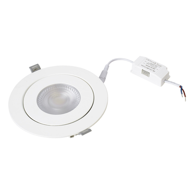 GLOBOSTAR® LEXIS JOINT 60988 Χωνευτό Κινούμενο Downlight Σποτ LED 12W 1200lm 45° AC 220-240V Αδιάβροχο IP44 Φυσικό Λευκό 4500K - Bridgelux SMD Chip & TÜV SÜD Driver - Λευκό Ματ - Μ15.8 x Π15.8 x Υ13cm / Q13cm - 5 Χρόνια Εγγύηση