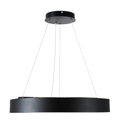 GLOBOSTAR® RA 61194 Μοντέρνο Κρεμαστό Φωτιστικό Οροφής LED 67W 7370lm 120° AC 220-240V IP20 Ρυθμιζόμενο Λευκό CCT με Χειριστήριο από 2700K έως 6000K Dimmable - Lumileds SMD Chip - Μαύρο Ματ - Μ60 x Π60 x Υ8cm - 3 Χρόνια Εγγύηση