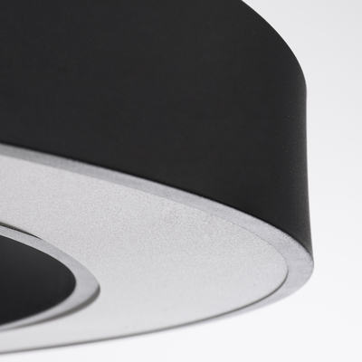 GLOBOSTAR® RA 61198 Μοντέρνο Κρεμαστό Φωτιστικό Οροφής LED 100W 11020lm 120° AC 220-240V IP20 Ρυθμιζόμενο Λευκό CCT με Χειριστήριο από 2700K έως 6000K Dimmable - Lumileds SMD Chip - Μαύρο Ματ - Μ120 x Π120 x Υ8cm - 3 Χρόνια Εγγύηση