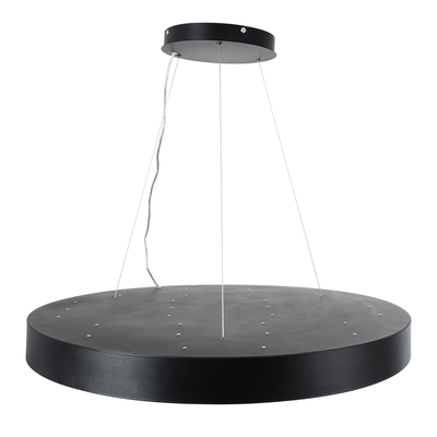 GLOBOSTAR® BURTON 61204 Μοντέρνο Κρεμαστό Φωτιστικό Οροφής LED 100W 11020lm 120° AC 220-240V IP20 Ρυθμιζόμενο Λευκό CCT με Χειριστήριο από 2700K έως 6000K Dimmable - Lumileds SMD Chip - Μαύρο Ματ - Μ80 x Π80 x Υ8cm - 3 Χρόνια Εγγύηση