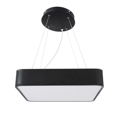 GLOBOSTAR® KAMALA 61206-S Μοντέρνο Φωτιστικό Οροφής LED 67W 7370lm 120° AC 220-240V IP20 Ρυθμιζόμενο Λευκό CCT με Χειριστήριο από 2700K έως 6000K Dimmable - Lumileds SMD Chip - Μαύρο Ματ - Μ40 x Π40 x Υ8cm - 3 Χρόνια Εγγύηση