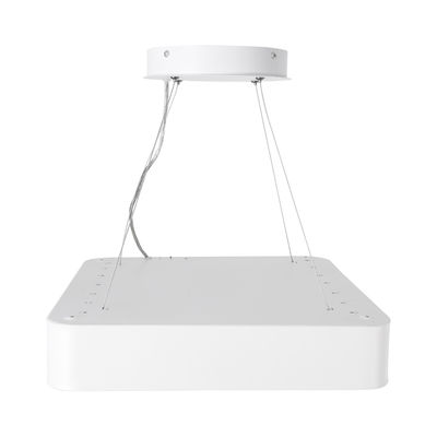 GLOBOSTAR® KAMALA 61207-S Μοντέρνο Φωτιστικό Οροφής LED 67W 7370lm 120° AC 220-240V IP20 Ρυθμιζόμενο Λευκό CCT με Χειριστήριο από 2700K έως 6000K Dimmable - Lumileds SMD Chip - Λευκό Ματ - Μ40 x Π40 x Υ8cm - 3 Χρόνια Εγγύηση