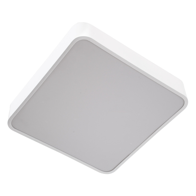 GLOBOSTAR® KAMALA 61207-S Μοντέρνο Φωτιστικό Οροφής LED 67W 7370lm 120° AC 220-240V IP20 Ρυθμιζόμενο Λευκό CCT με Χειριστήριο από 2700K έως 6000K Dimmable - Lumileds SMD Chip - Λευκό Ματ - Μ40 x Π40 x Υ8cm - 3 Χρόνια Εγγύηση