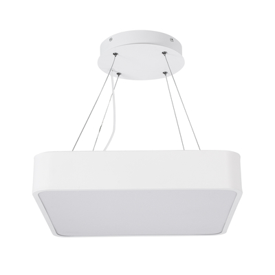 GLOBOSTAR® KAMALA 61207 Μοντέρνο Κρεμαστό Φωτιστικό Οροφής LED 67W 7370lm 120° AC 220-240V IP20 Ρυθμιζόμενο Λευκό CCT με Χειριστήριο από 2700K έως 6000K Dimmable - Lumileds SMD Chip - Λευκό Ματ - Μ40 x Π40 x Υ8cm - 3 Χρόνια Εγγύηση