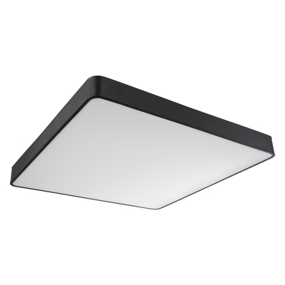 GLOBOSTAR® KAMALA 61210-P Μοντέρνο Κρεμαστό Φωτιστικό Οροφής LED 100W 11020lm 120° AC 220-240V IP20 Ρυθμιζόμενο Λευκό CCT με Χειριστήριο από 2700K έως 6000K Dimmable - Lumileds SMD Chip - Μαύρο Ματ - Μ80 x Π80 x Υ8cm - 3 Χρόνια Εγγύηση