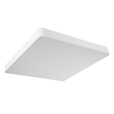 GLOBOSTAR® KAMALA 61211-S Μοντέρνο Φωτιστικό Οροφής LED 100W 11020lm 120° AC 220-240V IP20 Ρυθμιζόμενο Λευκό CCT με Χειριστήριο από 2700K έως 6000K Dimmable - Lumileds SMD Chip - Λευκό Ματ - Μ80 x Π80 x Υ8cm - 3 Χρόνια Εγγύηση