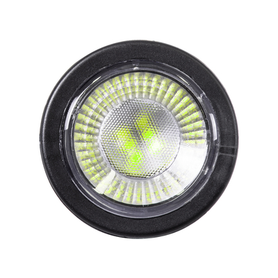 GLOBOSTAR® GARDENINI 61547 Φωτιστικό Σποτ LED 5W 550lm 38° DC 24V Αδιάβροχο IP68 Πράσινο Dimmable - Lumileds SMD Chip - Μαύρο - Μ7 x Π7 x Υ14.5cm - 3 Χρόνια Εγγύηση