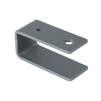 GLOBOSTAR® TREEBASE 90476 Ειδική Βάση (U) για Ιμάντα Στήριξης Φωτιστικών Σποτ σε κορμό Φυτών & Δέντρων - Γκρι Ανθρακί - Μ4.3 x Π1.8 x Υ2cm