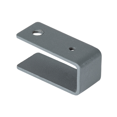 GLOBOSTAR® TREEBASE 90476 Ειδική Βάση (U) για Ιμάντα Στήριξης Φωτιστικών Σποτ σε κορμό Φυτών & Δέντρων - Γκρι Ανθρακί - Μ4.3 x Π1.8 x Υ2cm