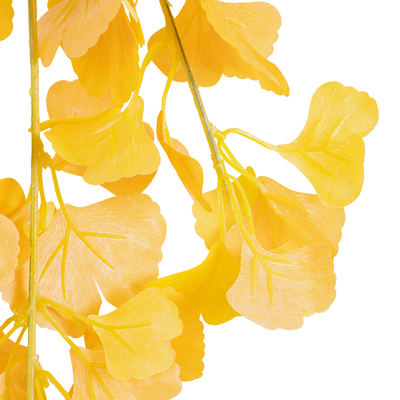 GloboStar® Artificial Garden GINKGO BRANCH 20260 Τεχνητό Διακοσμητικό Κλαδί Γκίγκο Π22 x Υ80cm