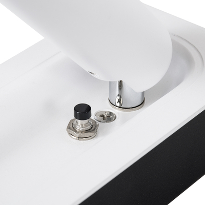 GLOBOSTAR® MANHATTAN 61098 Μοντέρνο Φωτιστικό Τοίχου - Απλίκα Ξενοδοχείου Reading Light LED 3W 405lm 36° AC 220-240V IP20 Φυσικό Λευκό 4500K - Bridgelux COB Chip & TÜV SÜD Driver - Λευκό - Μ7 x Π7 x Υ17cm - 3 Χρόνια Εγγύηση