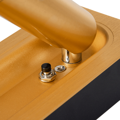 GLOBOSTAR® MANHATTAN 61100 Μοντέρνο Φωτιστικό Τοίχου - Απλίκα Ξενοδοχείου Reading Light LED 3W 405lm 36° AC 220-240V IP20 Φυσικό Λευκό 4500K - Bridgelux COB Chip & TÜV SÜD Driver - Χρυσό Βούρτσας - Μ7 x Π7 x Υ17cm - 3 Χρόνια Εγγύηση