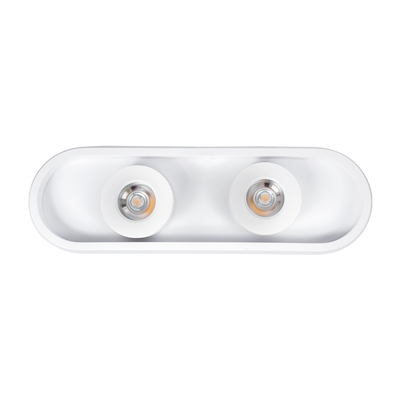 GLOBOSTAR® NESPO 61213 Μοντέρνο Φωτιστικό Οροφής LED 36W 4032lm 360° & 45° AC 220-240V IP20 Ρυθμιζόμενο Λευκό CCT με On/Off 2700K/4500K/6000K - Lumileds SMD Chip - Λευκό Ματ - Μ40 x Π13 x Υ6.5cm - 3 Χρόνια Εγγύηση