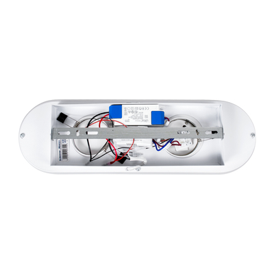 GLOBOSTAR® NESPO 61213 Μοντέρνο Φωτιστικό Οροφής LED 36W 4032lm 360° & 45° AC 220-240V IP20 Ρυθμιζόμενο Λευκό CCT με On/Off 2700K/4500K/6000K - Lumileds SMD Chip - Λευκό Ματ - Μ40 x Π13 x Υ6.5cm - 3 Χρόνια Εγγύηση