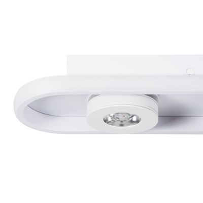 GLOBOSTAR® NESPO 61213 Μοντέρνο Φωτιστικό Οροφής LED 36W 4032lm 360° & 45° AC 220-240V IP20 Ρυθμιζόμενο Λευκό CCT με On/Off 2700K/4500K/6000K - Lumileds SMD Chip - Λευκό Ματ - Μ40 x Π13 x Υ6.5cm - 3 Χρόνια Εγγύηση