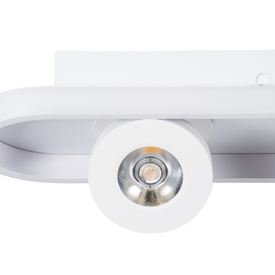 GLOBOSTAR® NESPO 61215 Μοντέρνο Φωτιστικό Οροφής LED 48W 5376lm 360° & 45° AC 220-240V IP20 Ρυθμιζόμενο Λευκό CCT με On/Off 2700K/4500K/6000K - Lumileds SMD Chip - Λευκό Ματ - Μ80 x Π13 x Υ6.5cm - 3 Χρόνια Εγγύηση