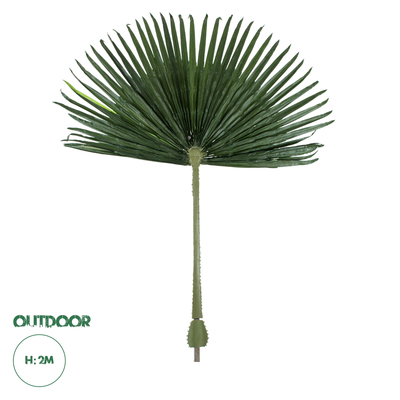 GloboStar® Artificial Garden WASHINGTONIA FILIFERA PALM LEAF 20171 Τεχνητό Διακοσμητικό Φύλο Φοινικόδεντρου Βεντάλια Π170 x Υ200cm
