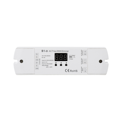 GLOBOSTAR® SKYDANCE-S1-D 70671 AC Trailing Edge DMX Dimmer με 2 x 1A 240W Κανάλια AC 220-240V 2A 480W Max IP20 - DMX512 & RDM - Μ16.7 x Π5 x Υ2.4cm - 5 Χρόνια Εγγύηση