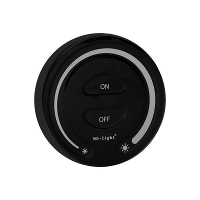 GloboStar® 71403 FUT087-B Mi-Light Ασύρματο Χειριστήριο Αφής RF 2.4Ghz για όλα τα Μονόχρωμα Mi-BOXER Controller DC 3V 2 x AAA - IP20 Μαύρο Φ8 x Υ1.8cm - 5 Years Warranty