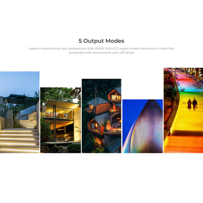 GLOBOSTAR® MiBOXER-DL-X 71423 DC DALI BUS & Push Dimmer / Controller με 5 x 6A 144W Κανάλια DC 12-24V 20A 480W Max IP20 - DALI BUS & Push Dimming - Μ13 x Π5 x Υ2.5cm - 5 Χρόνια Εγγύηση