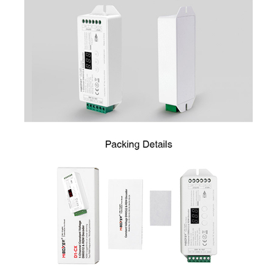 GLOBOSTAR® MiBOXER-D1-CX 71424 DC DMX Master Dimmer / Controller / Decoder Υψηλής Ταχύτητας με 1 x 20A 480W Κανάλι DC 12-24V 20A 480W Max IP20 - DMX512 & RDM - Μ13 x Π5 x Υ2.5cm - 5 Χρόνια Εγγύηση