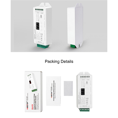 GloboStar® 71425 D3-CX Mi-BOXER DC DMX & RDM Dimmer High Speed Controller / Decoder 3 Καναλιών DC 12-24V 3 x 6A 144W - Max 18A 432W - IP20 Μ13 x Π5 x Υ2.5cm - 5 Years Warranty
