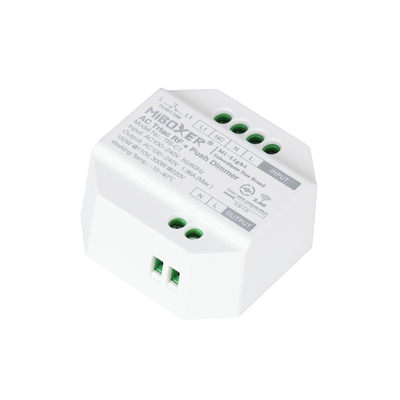GLOBOSTAR® MiBOXER-TRI-C1 71432 AC Triac RF 2.4Ghz & Push Dimmer με 1 x 1.36A 300W Κανάλι AC 220-240V 1.36A 300W Max IP20 - RF 2.4Ghz & Push Dimming - Μ5 x Π5 x Υ2.3cm - 5 Χρόνια Εγγύηση