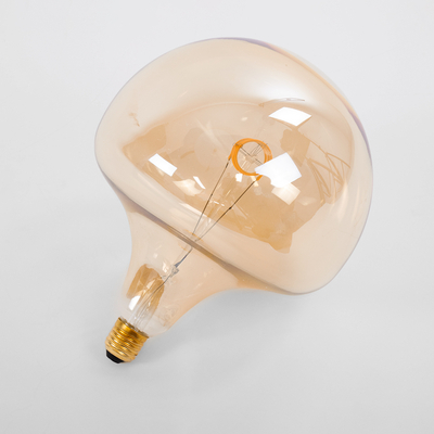 GLOBOSTAR® MAROON 99028 Λάμπα E27 BR200 LED 6W 420lm 360° AC 220-240V IP20 Ultra Θερμό Λευκό 2200K Dimmable - Soft T Spiral Filament Chip - Μελί - Μ20 x Π20 x Υ25.5cm - 3 Χρόνια Εγγύηση