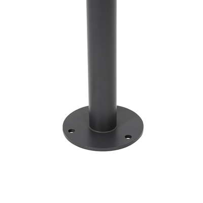 GloboStar® GARDENIA 60510 Φωτιστικό Κήπου - Πάρκου - Πλατείας - Κολωνάκι Αρχιτεκτονικού Φωτισμού Εξωτερικού Χώρου LED 7W 700lm 60° AC220-240V Αδιάβροχο IP65 - Σώμα Αλουμινίου & Tempered Glass - Μ15 x Π18 x Υ180cm - Θερμό Λευκό 2700K - Γκρι Ανθρακί - Bridgelux Chip - 5 Years Warranty