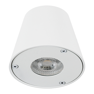 GLOBOSTAR® GARDENIA 60793 Μοντέρνο Φωτιστικό Τοίχου - Απλίκα με Ντουί 1 x GU10 AC 220-240V Αδιάβροχο IP65 - Λευκό Ματ - Μ9.5 x Π13 x Υ7.7cm