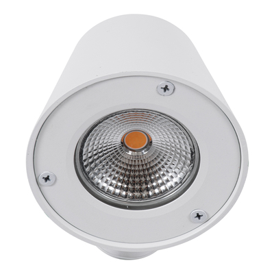 GLOBOSTAR® GARDENIA 60797 Μοντέρνο Φωτιστικό Τοίχου - Απλίκα LED 7W 700lm 60° AC 220-240V Αδιάβροχο IP65 Θερμό Λευκό 2700K - Bridgelux COB Chip & TÜV SÜD Driver - Λευκό Ματ - Μ9.5 x Π13 x Υ7.7cm - 5 Χρόνια Εγγύηση