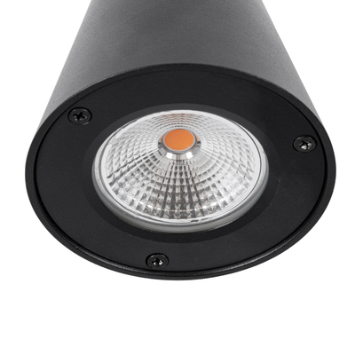 GLOBOSTAR® GARDENIA 60799 Μοντέρνο Φωτιστικό Τοίχου - Απλίκα LED 7W 700lm 60° AC 220-240V Αδιάβροχο IP65 Θερμό Λευκό 2700K - Bridgelux COB Chip & TÜV SÜD Driver - Μαύρο Ματ - Μ9.5 x Π13 x Υ7.7cm - 5 Χρόνια Εγγύηση