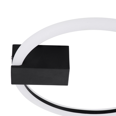 GLOBOSTAR® CINDERELLA 60976 Μοντέρνο Φωτιστικό Οροφής LED 16W 1792lm 360° AC 220-240V IP20 Ρυθμιζόμενο Λευκό CCT με On/Off 2700K/4500K/6000K - Lumileds SMD Chip - Μαύρο Ματ - Μ28.5 x Π28.5 x Υ5cm - 3 Χρόνια Εγγύηση