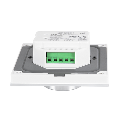 GloboStar® 71454 S1-K SKYDANCE AC Smart RF 2.4Ghz & Ροοστάτη - Push ON/OFF Triac Dimming AC100-240V σε AC100-240V 1 x 1.5A 360W - Max 1.5A 360W - IP20 - Λευκό Σώμα - Μ8.5 x Π8.5 x Υ5cm - 5 Years Warranty