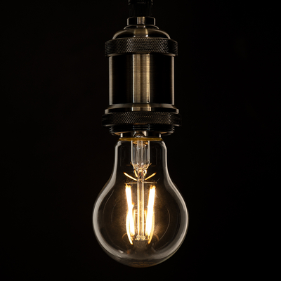 GLOBOSTAR® GLOBE 99006 Λάμπα E27 A60 LED 6W 600lm 360° AC 220-240V IP20 Θερμό Λευκό 2700K Dimmable - Long Filament Chip - Διάφανο - Μ6 x Π6 x Υ10.5cm - 3 Χρόνια Εγγύηση