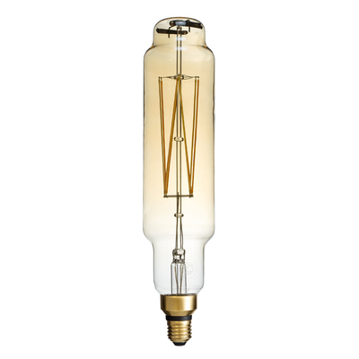 GLOBOSTAR® BANANAS 99168 Λάμπα E27 BTT80 LED 8W 720lm 360° AC 220-240V IP20 Ultra Θερμό Λευκό 2200K Dimmable - Long Filament Chip - Μελί - Μ7.8 x Π7.8 x Υ34.5cm - 3 Χρόνια Εγγύηση