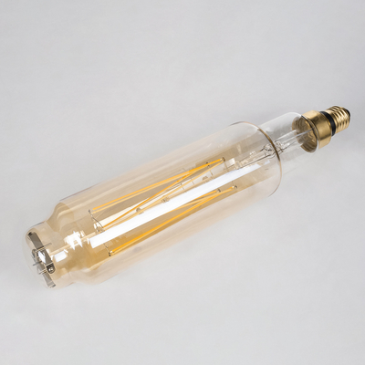 GLOBOSTAR® BANANAS 99168 Λάμπα E27 BTT80 LED 8W 720lm 360° AC 220-240V IP20 Ultra Θερμό Λευκό 2200K Dimmable - Long Filament Chip - Μελί - Μ7.8 x Π7.8 x Υ34.5cm - 3 Χρόνια Εγγύηση